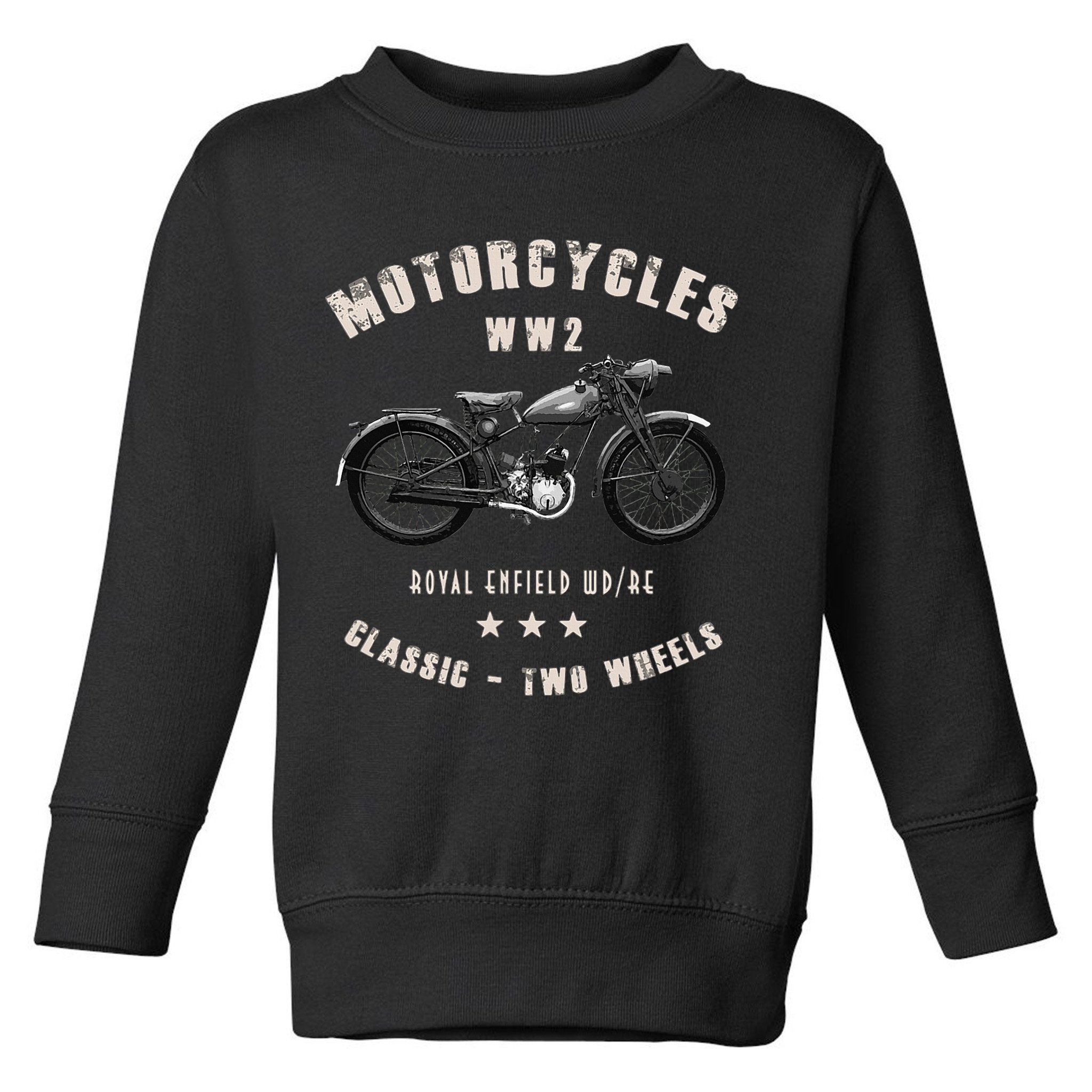 Royal Enfield Wdre Classic Motorcycle Ww2 Toddler Sweatshirt