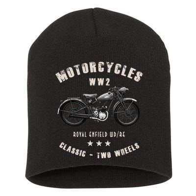 Royal Enfield Wdre Classic Motorcycle Ww2 Short Acrylic Beanie