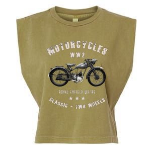 Royal Enfield Wdre Classic Motorcycle Ww2 Garment-Dyed Women's Muscle Tee