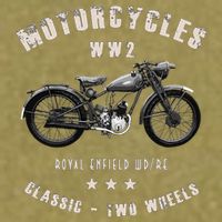 Royal Enfield Wdre Classic Motorcycle Ww2 Garment-Dyed Women's Muscle Tee