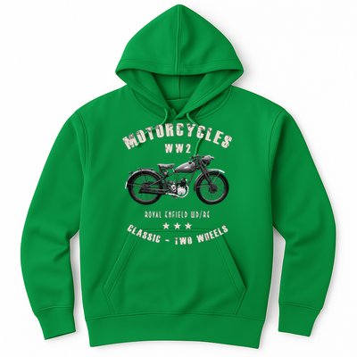 Royal Enfield Wdre Classic Motorcycle Ww2 Hoodie