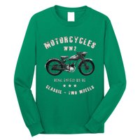 Royal Enfield Wdre Classic Motorcycle Ww2 Long Sleeve Shirt