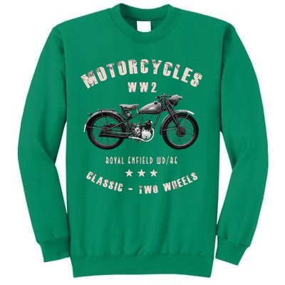 Royal Enfield Wdre Classic Motorcycle Ww2 Sweatshirt