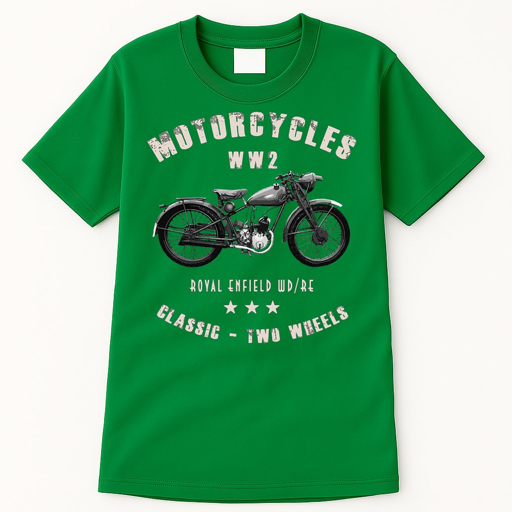 Royal Enfield Wdre Classic Motorcycle Ww2 Tall T-Shirt