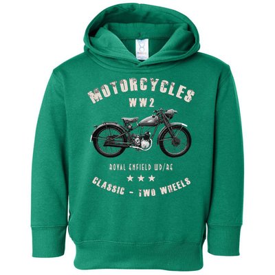 Royal Enfield Wdre Classic Motorcycle Ww2 Toddler Hoodie