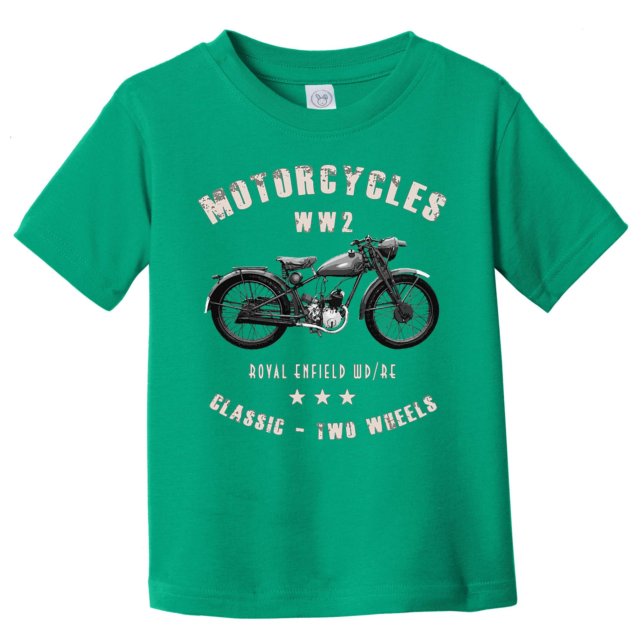 Royal Enfield Wdre Classic Motorcycle Ww2 Toddler T-Shirt