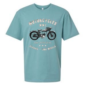 Royal Enfield Wdre Classic Motorcycle Ww2 Sueded Cloud Jersey T-Shirt