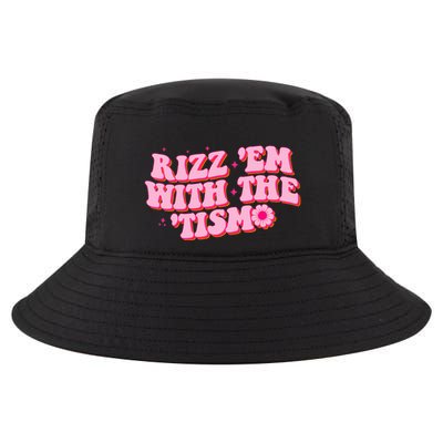 Rizz Em With The Tism Groovy Autism Awareness Neurodiversit Cool Comfort Performance Bucket Hat