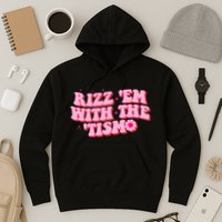 Rizz Em With The Tism Groovy Autism Awareness Neurodiversit Hoodie