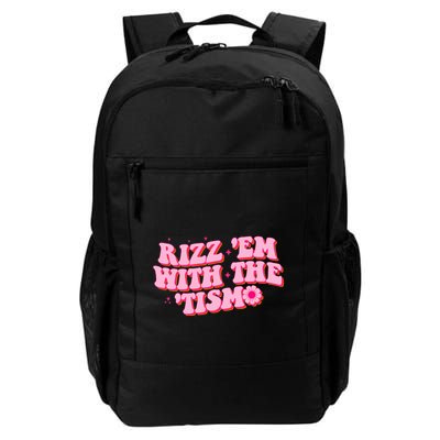 Rizz Em With The Tism Groovy Autism Awareness Neurodiversit Backpack