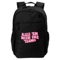 Rizz Em With The Tism Groovy Autism Awareness Neurodiversit Backpack