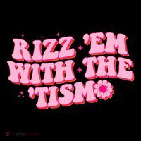 Rizz Em With The Tism Groovy Autism Awareness Neurodiversit Backpack