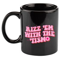 Rizz Em With The Tism Groovy Autism Awareness Neurodiversit 11oz C Handle Ceramic Mug
