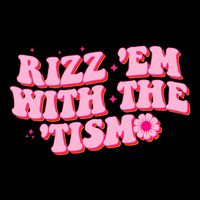 Rizz Em With The Tism Groovy Autism Awareness Neurodiversit Drawstring Bag