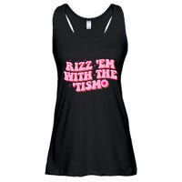Rizz Em With The Tism Groovy Autism Awareness Neurodiversit Ladies Essential Flowy Tank