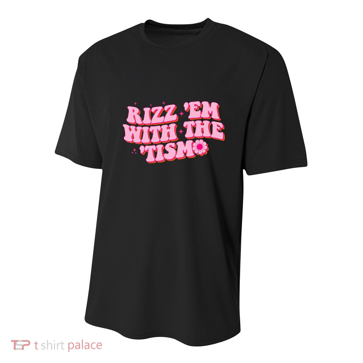 Rizz Em With The Tism Groovy Autism Awareness Neurodiversit Youth Performance Sprint T-Shirt