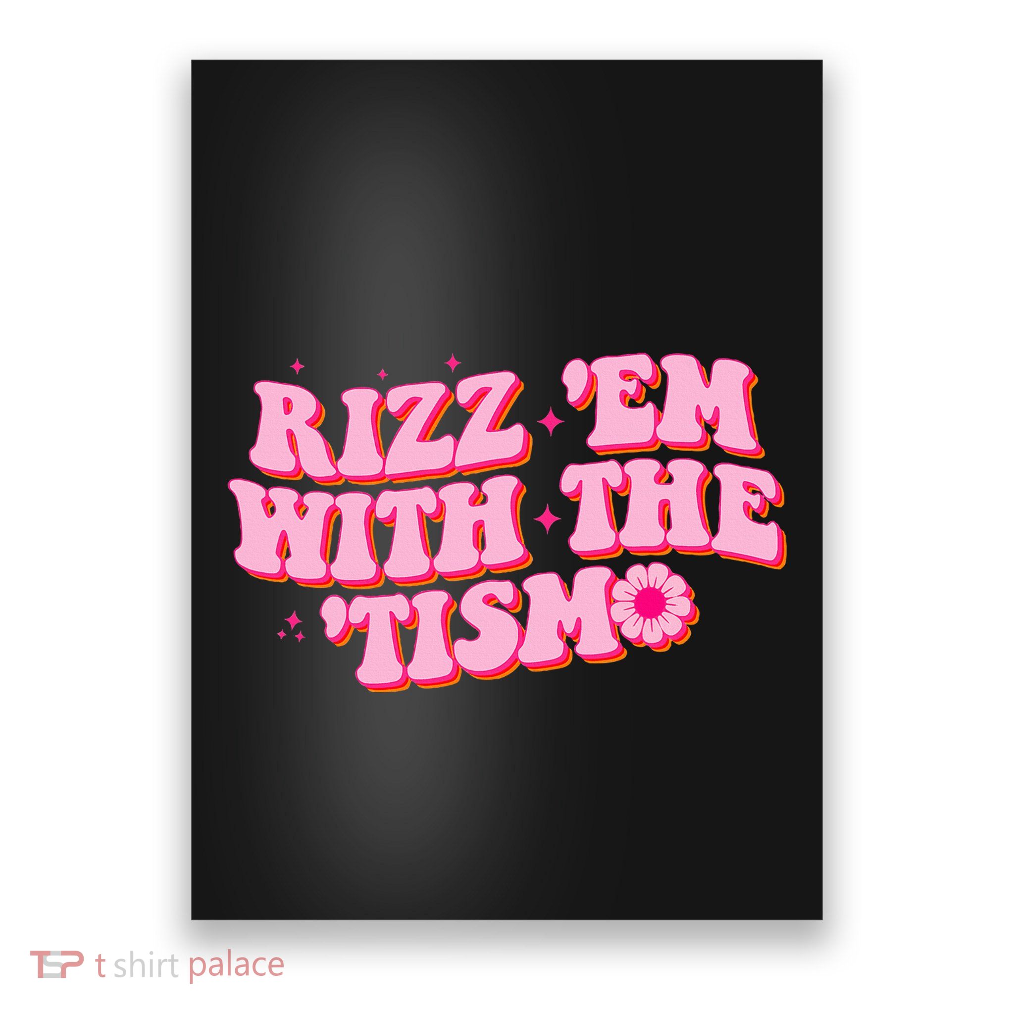 Rizz Em With The Tism Groovy Autism Awareness Neurodiversit Poster