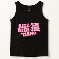 Rizz Em With The Tism Groovy Autism Awareness Neurodiversit Tank Top