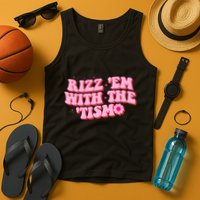 Rizz Em With The Tism Groovy Autism Awareness Neurodiversit Tank Top