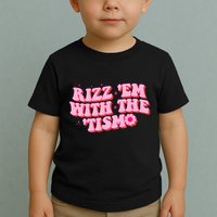 Rizz Em With The Tism Groovy Autism Awareness Neurodiversit Toddler T-Shirt