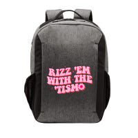 Rizz Em With The Tism Groovy Autism Awareness Neurodiversit Vector Backpack