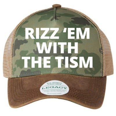 Rizz Em With The Tism Autism Legacy Tie Dye Trucker Hat