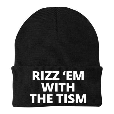 Rizz Em With The Tism Autism Beanie