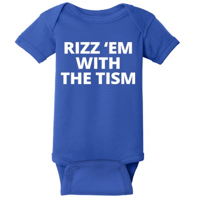 Rizz Em With The Tism Autism Baby Bodysuit