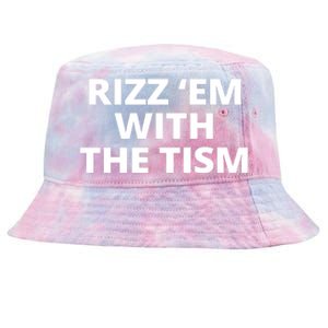 Rizz Em With The Tism Autism Tie-Dyed Bucket Hat