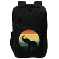 Retro Elephant Wildlife Vintage Africa Elephant Impact Tech Backpack