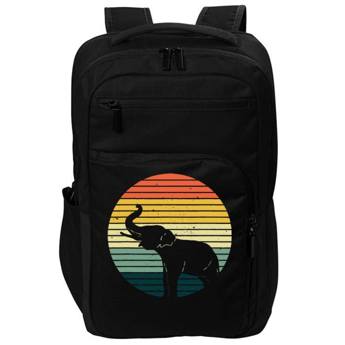 Retro Elephant Wildlife Vintage Africa Elephant Impact Tech Backpack