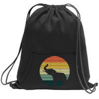 Retro Elephant Wildlife Vintage Africa Elephant Sweatshirt Cinch Pack Bag