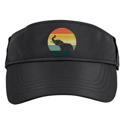 Retro Elephant Wildlife Vintage Africa Elephant Adult Drive Performance Visor