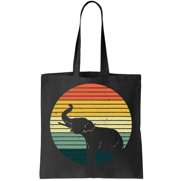 Retro Elephant Wildlife Vintage Africa Elephant Tote Bag