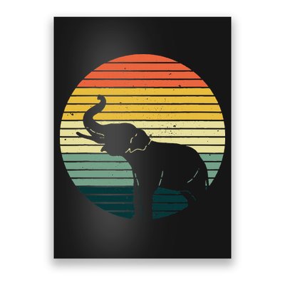 Retro Elephant Wildlife Vintage Africa Elephant Poster