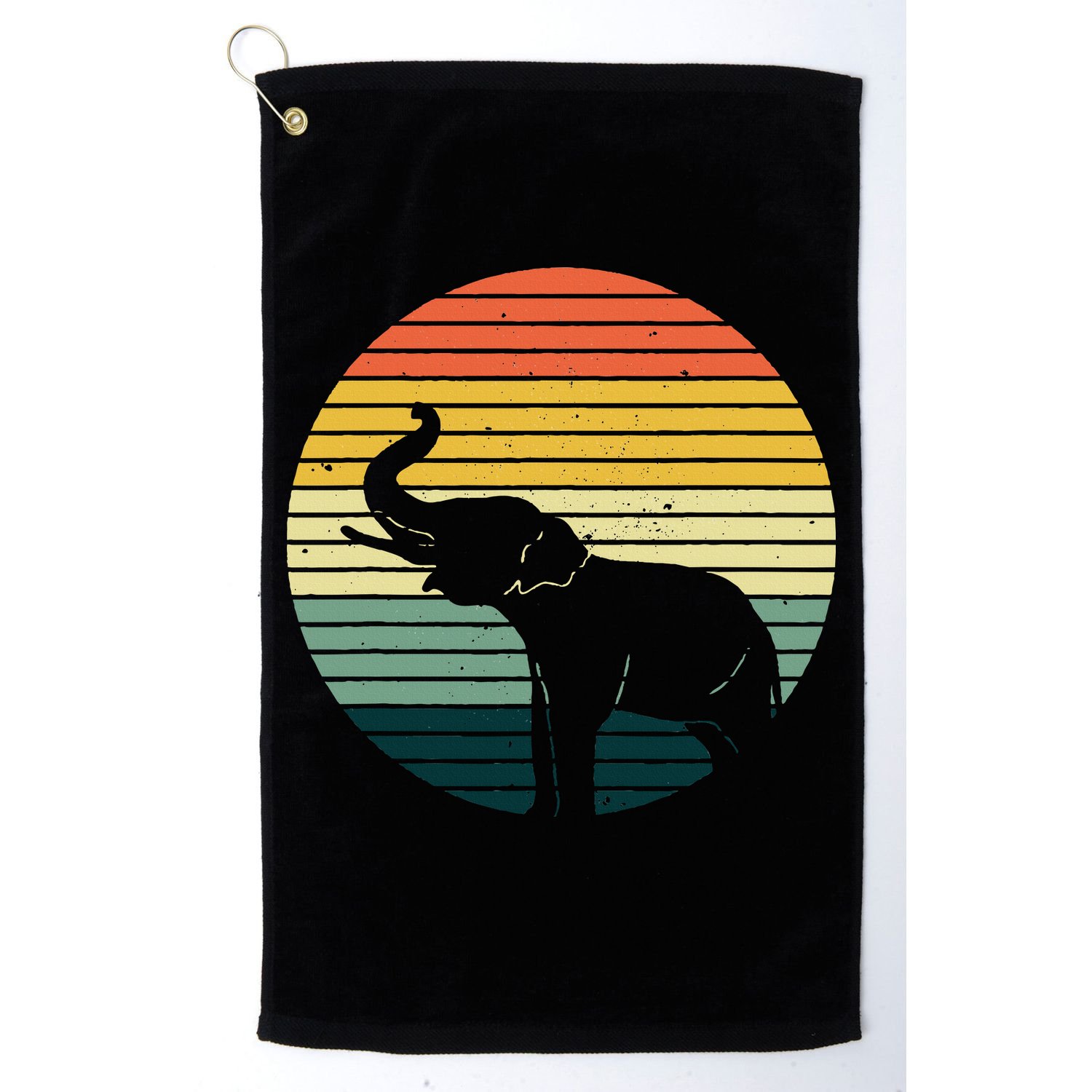 Retro Elephant Wildlife Vintage Africa Elephant Golf Towel