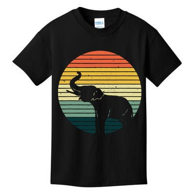 Retro Elephant Wildlife Vintage Africa Elephant Kids T-Shirt