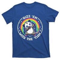 Rizz Em With The Tism Autism Funny Meme Autistic Opossum Meaningful Gift T-Shirt