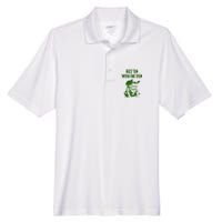 Rizz Em With The Tism Frog Men's Origin Performance Pique Polo