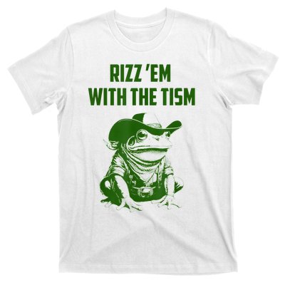 Rizz Em With The Tism Frog T-Shirt