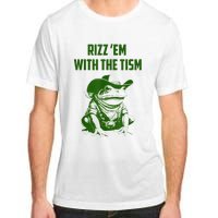 Rizz Em With The Tism Frog Adult ChromaSoft Performance T-Shirt