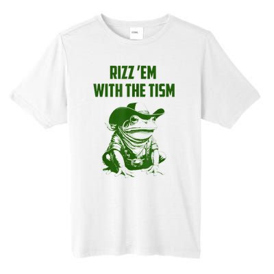 Rizz Em With The Tism Frog Tall Fusion ChromaSoft Performance T-Shirt