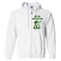 Rizz Em With The Tism Frog Full Zip Hoodie