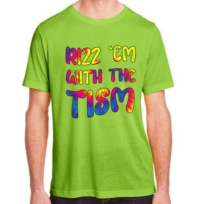 Rizz Em With The Tism Funny Autism Meme Autistic Gift Adult ChromaSoft Performance T-Shirt