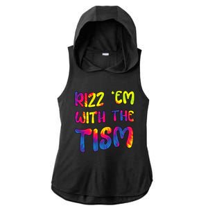 Rizz Em With The Tism Funny Autism Meme Autistic Gift Ladies PosiCharge Tri-Blend Wicking Draft Hoodie Tank