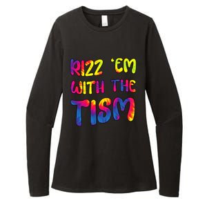 Rizz Em With The Tism Funny Autism Meme Autistic Gift Womens CVC Long Sleeve Shirt