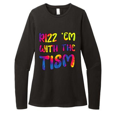 Rizz Em With The Tism Funny Autism Meme Autistic Gift Womens CVC Long Sleeve Shirt