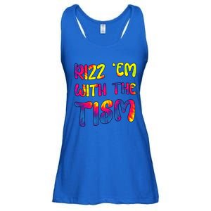 Rizz Em With The Tism Funny Autism Meme Autistic Gift Ladies Essential Flowy Tank