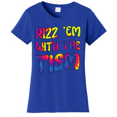 Rizz Em With The Tism Funny Autism Meme Autistic Gift Women's T-Shirt