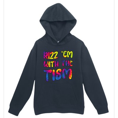 Rizz Em With The Tism Funny Autism Meme Autistic Gift Urban Pullover Hoodie